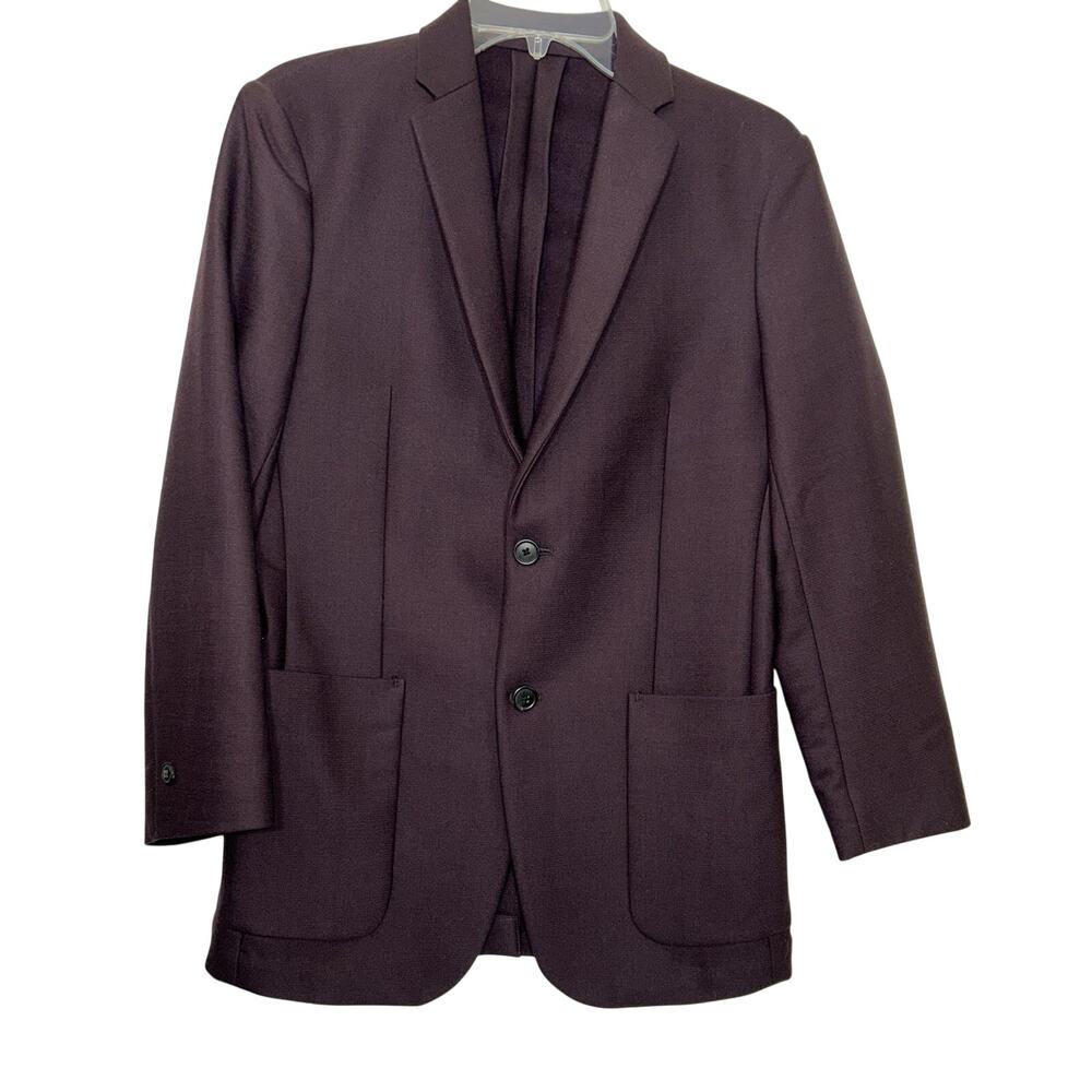 Theory Men’s Tobius SL Newlyn Burgundy/Plum Blazer F0771102
